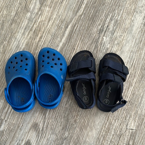 Blue and Black Kids Shoes Set - Picture 1 of 1